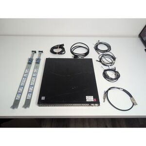 Dell PowerConnect 8164F 48-Port 10GbE SFP+ / 2-Port 40GbE QSFP+ Switch w/ Cables